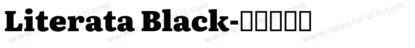 Literata Black字体转换